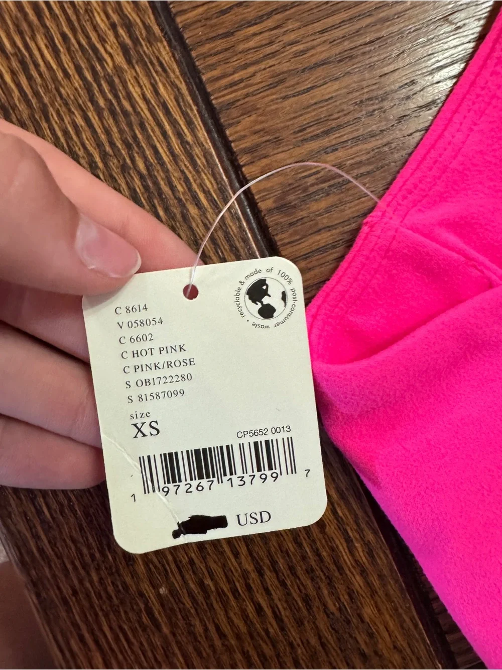 Free People Hot Pink Racerback Sports Bra